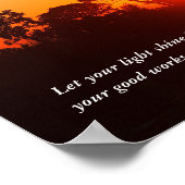 マタイ 5 14-16 あなたはこの世の光 ポスター (角)