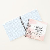 マタイ 5:7 憐れみ深い人々は幸いである 聖書の言葉 ノートブック (内部)