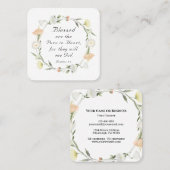 マタイ 5:8 心の清い者は幸いである 聖書 スクエア名刺 (正面/裏面)