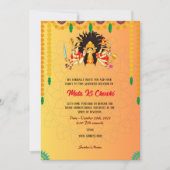 マタキチョウキ女神ドゥルガジャグラータ招待状 招待状 (正面)