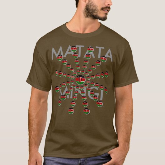 マタタ・ミンギ ハクナ・マタタ ケニア Tシャツ (正面)