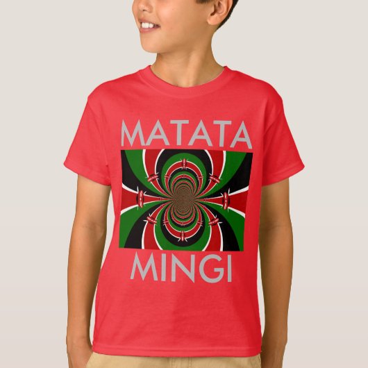 マタタ・ミンギ Keep it Kenyan ハクナ・マタタ Tシャツ (正面)