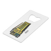 マタトロリー漫画イラストレーション クレジットカード栓抜き (正面アングル)