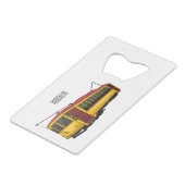 マタトロリー漫画イラストレーション クレジットカード栓抜き (正面アングル)