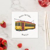 マタトロリー漫画イラストレーション スタンダードカクテルナプキン (インサイチュ)