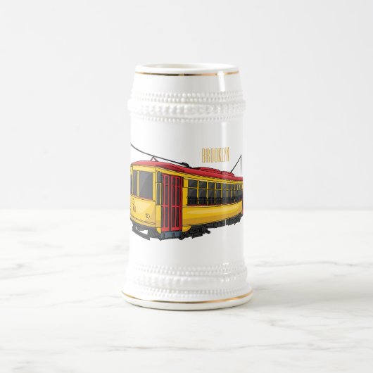 マタトロリー漫画イラストレーション ビールジョッキ (中央)