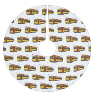 マタトロリー漫画イラストレーション ブラッシュドポリエステルツリースカート