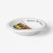 マタトロリー漫画イラストレーション ペーパーボウル (傾斜あり)