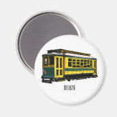 マタトロリー漫画イラストレーション マグネット (正面/裏面)