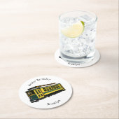 マタトロリー漫画イラストレーション ラウンドペーパーコースター (インサイチュ)