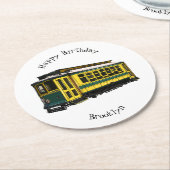 マタトロリー漫画イラストレーション ラウンドペーパーコースター (アングル)