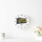 マタトロリー漫画イラストレーション ラウンド壁時計 (ホーム)