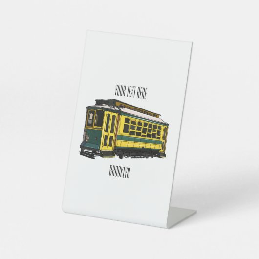 マタトロリー漫画イラストレーション 台座サイン (正面)