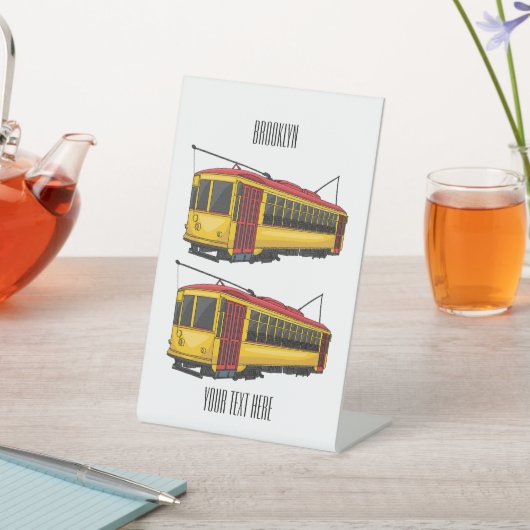 マタトロリー漫画イラストレーション 台座サイン (インサイチュ)