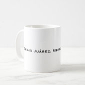 マタドールとケープと雄牛、メキシコ フアレス市 コーヒーマグカップ (正面左)