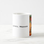 マタドールとケープと雄牛、メキシコ フアレス市 コーヒーマグカップ (中央)
