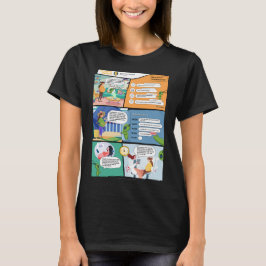 マタニティテクノロジーAIコミック女子Tシャツ Tシャツ