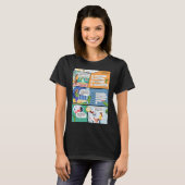 マタニティテクノロジーAIコミック女子Tシャツ Tシャツ (正面フル)