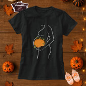 マタニティハロウィン・お腹の中のかぼちゃ Tシャツ