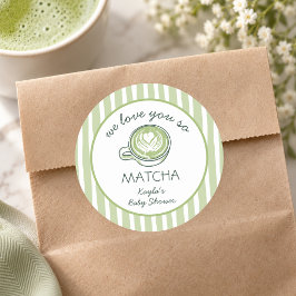 マタニティパーティー 抹茶好きなあなたへ ラウンドシール