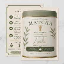 マタニティーおめでとう 抹茶 ベイビーシャワー セージグリーンティー