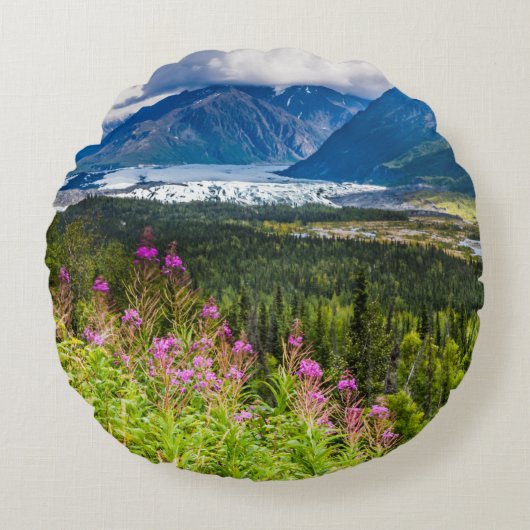 マタヌスカバレー、サウスセントラルアラスカ ラウンドクッション (正面)