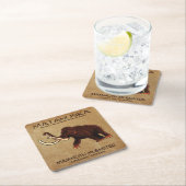 マタヌスカマンモスミュンスターチーズ スクエアペーパーコースター (インサイチュ)