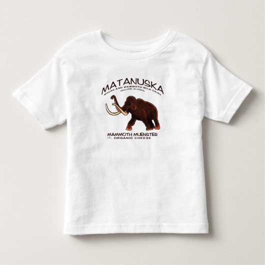 マタヌスカマンモスミュンスターチーズ トドラーTシャツ (正面)