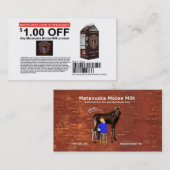 マタヌスカムースミルククーポン 割引カード (正面/裏面)