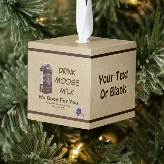 マタヌスカムースミルク キューブオーナメント (ツリー)