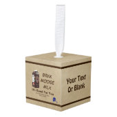 マタヌスカムースミルク キューブオーナメント (正面アングル)