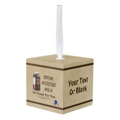 マタヌスカムースミルク キューブオーナメント (裏面アングル)