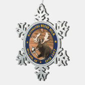 マタヌスカムースミルク スノーフレークピューターオーナメント (右)