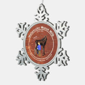 マタヌスカムースミルク スノーフレークピューターオーナメント (右)