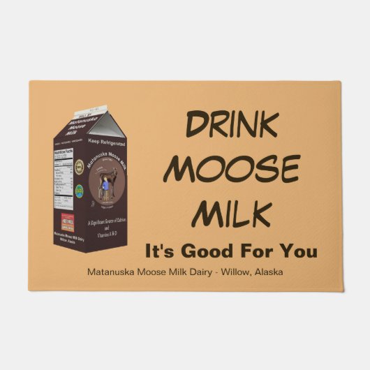 マタヌスカムースミルク ドアマット (正面)