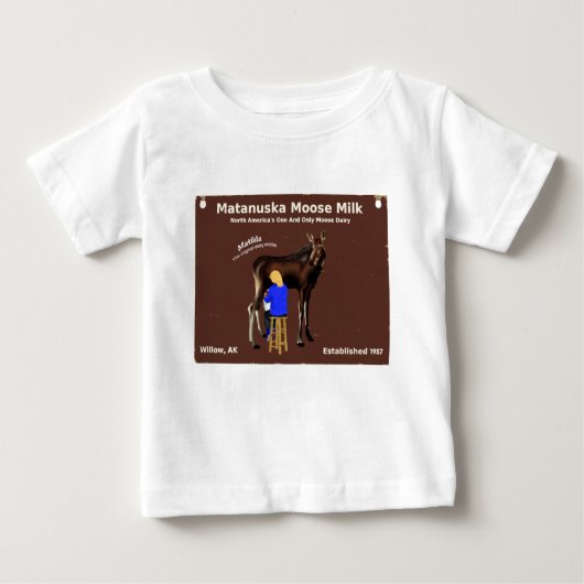 マタヌスカムースミルク ベビーTシャツ (正面)