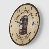 マタヌスカムースミルク ラージ壁時計 (傾斜)