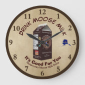 マタヌスカムースミルク ラージ壁時計 (正面)