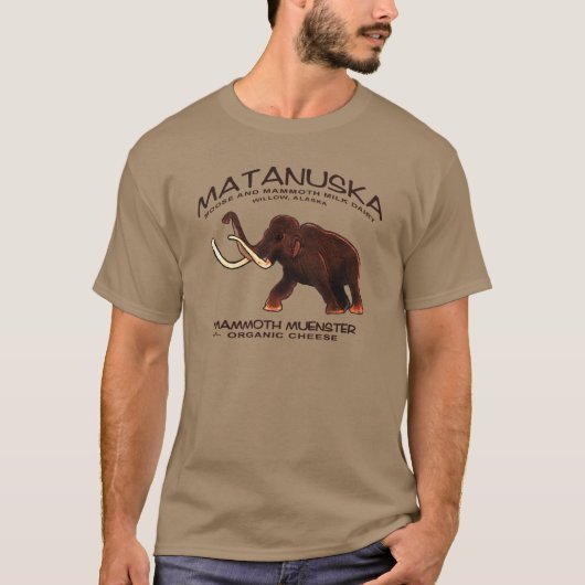 マタヌスカ・マンモス・ミュンスター・チーズ Tシャツ (正面)
