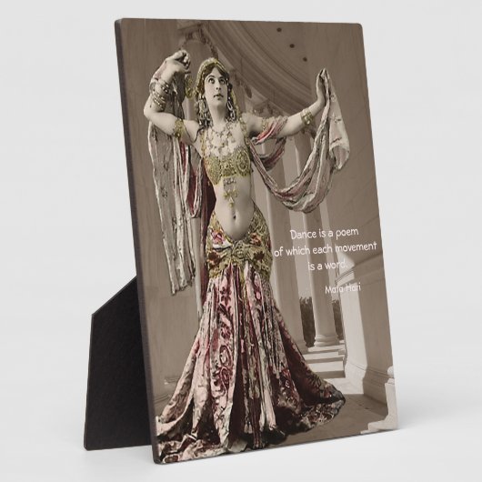 マタハリヴィンテージベリダンス引用文 フォトプラーク (側面)