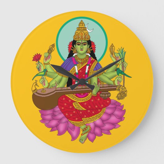 マタンギ女神時計 ラージ壁時計 (正面)