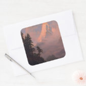 マターホルンの日の出 スクエアシール (封筒)