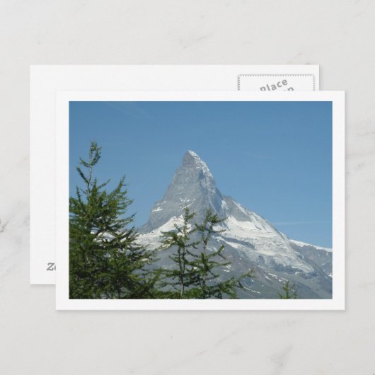 マターホルンスイスのはがき ポストカード (正面/裏面)