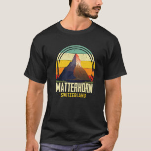 マターホルンスイスアルプスサミナースキツェルマットS Tシャツ