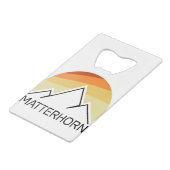 マターホルンスイスイタリアレトロ クレジットカード栓抜き (裏面アングル)