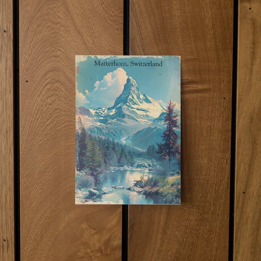 マターホルンスイススイスアルプスヴィンテージ ポストカード
