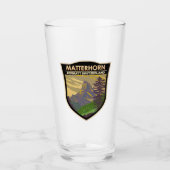 マターホルンスイストラベルアートヴィンテージ タンブラーグラス (正面)