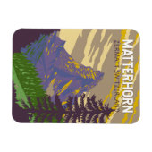 マターホルンスイストラベルアートヴィンテージ マグネット (横)