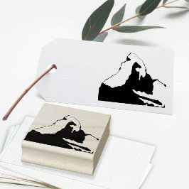 マターホルン – スイスアフランスのルイタリアンプス ラバースタンプ