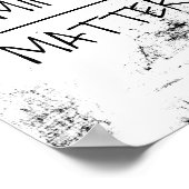 マター引用文ポスター白黒 ポスター (角)